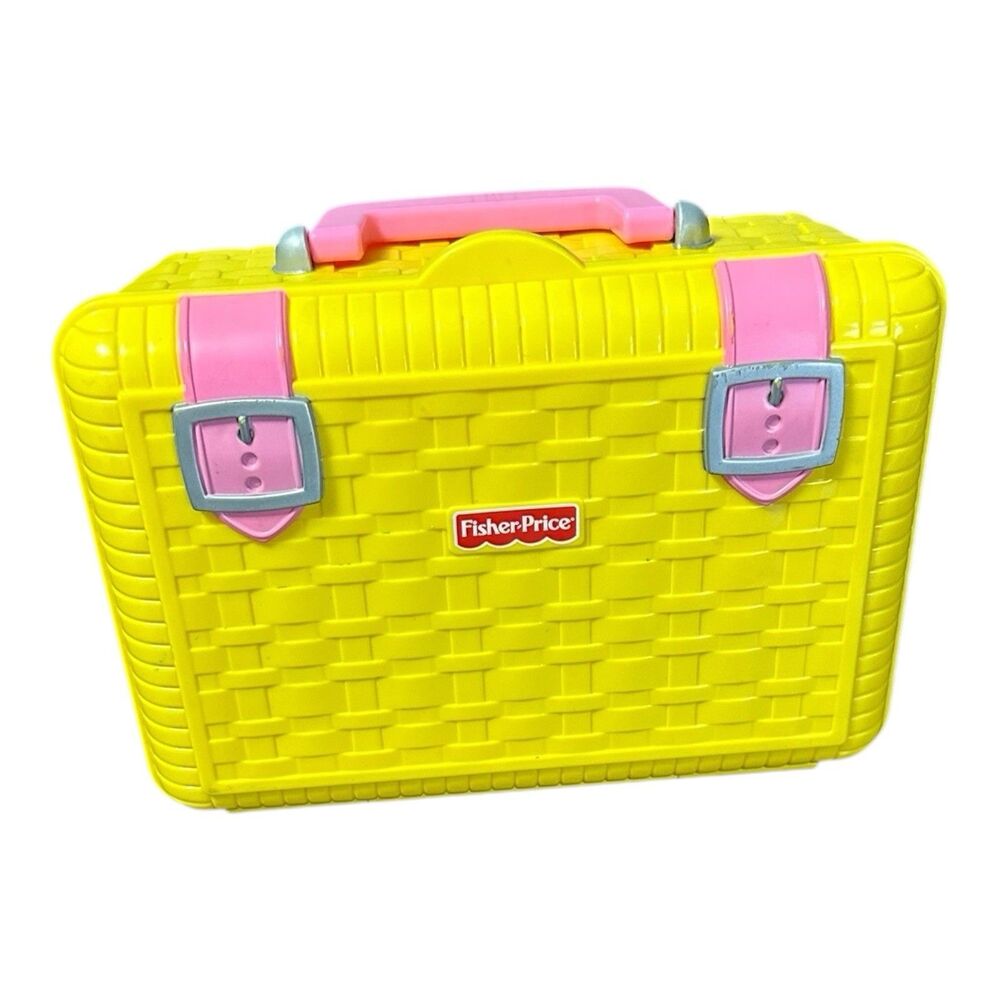 Fisher Price Picnic Basket ONLY; No Food or Dishes G43